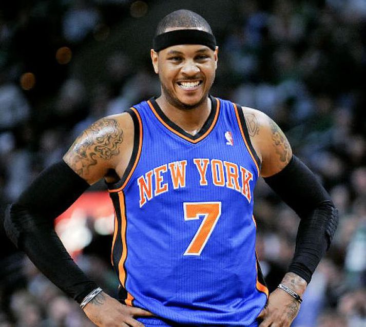 Carmelo Anthony var með 25 stig í nótt.