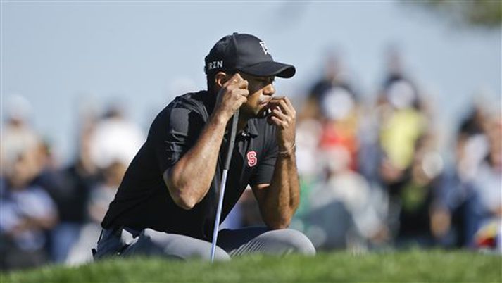 Tiger Woods verður með um helgina í Flórída.