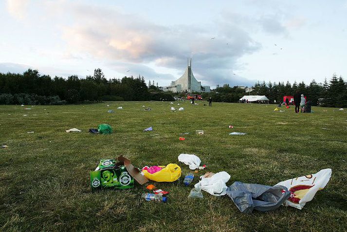 Það er dýrt að hreinsa Reykjavík og því freistandi að reyna sænsku leiðina til að stemma stigu við sóðaskap.
mynd/daníel