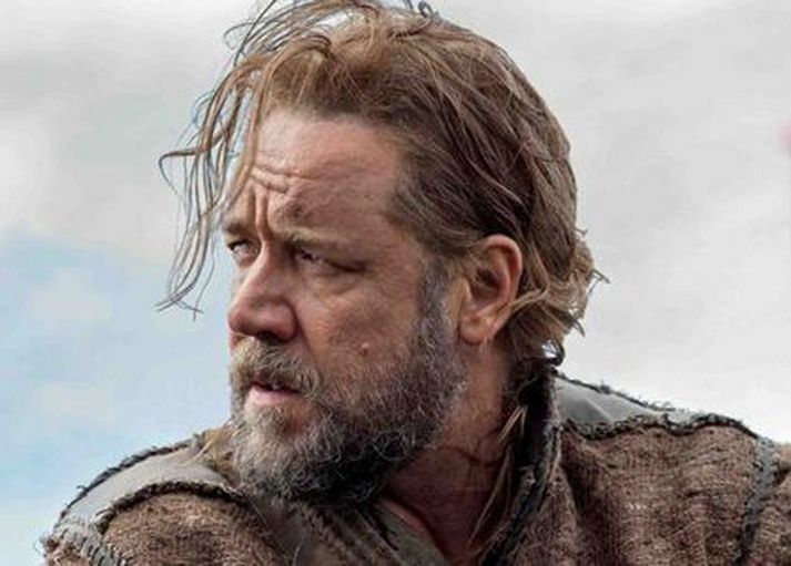 Russell Crowe í hlutverki Noah, en myndin var tekin upp hérlendis í sumar.