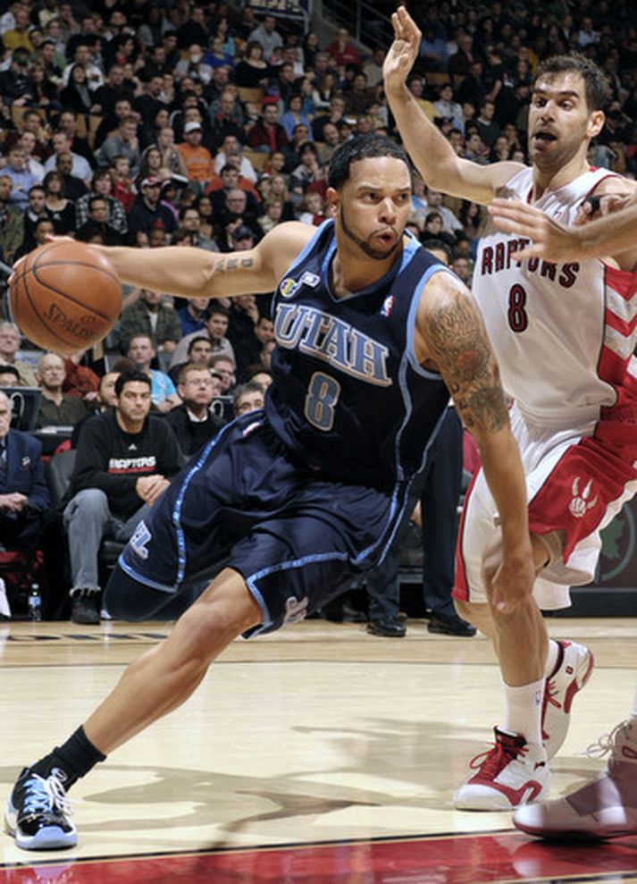 Deron Williams lék vel í sigri Utah á Houston.