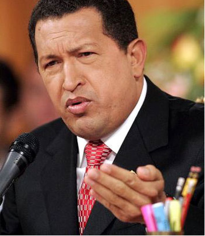 Hugo Chavez, forseti Venesúela.