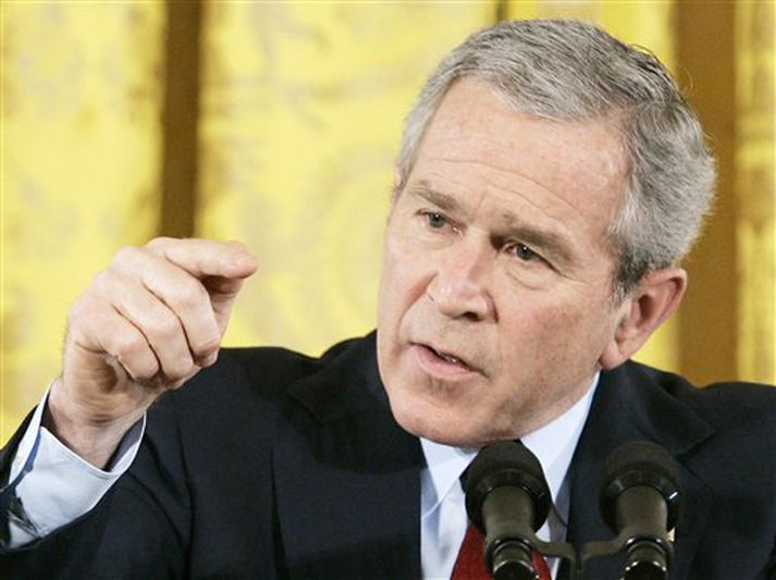 George W. Bush, forseti Bandaríkjanna.