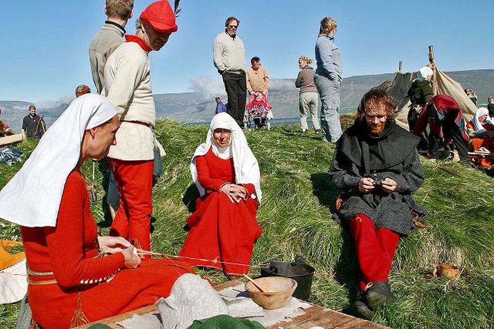 Frá miðaldamarkaði á Gásum í fyrra