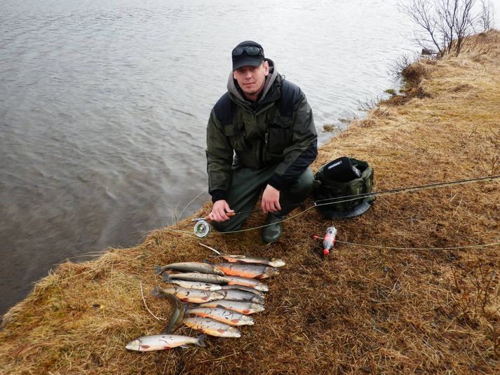 Eiður Valdemarsson með flotta veiði úr Vífilstaðavatni