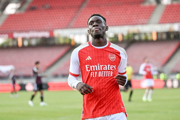 Folarin Balogun á ekki framtíð hjá Arsenal þrátt fyrir að vera ungur leikmaður sem hefur þegar sannað sig í einni af fimm bestu deildum Evrópu.