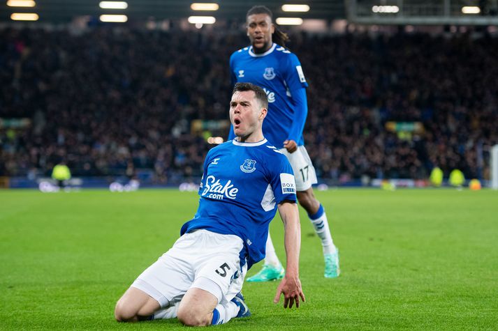 Michael Keane kom mikið við sögu í kvöld.