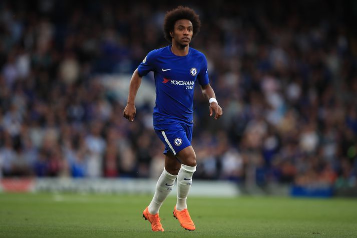 Willian í leik með Chelsea.