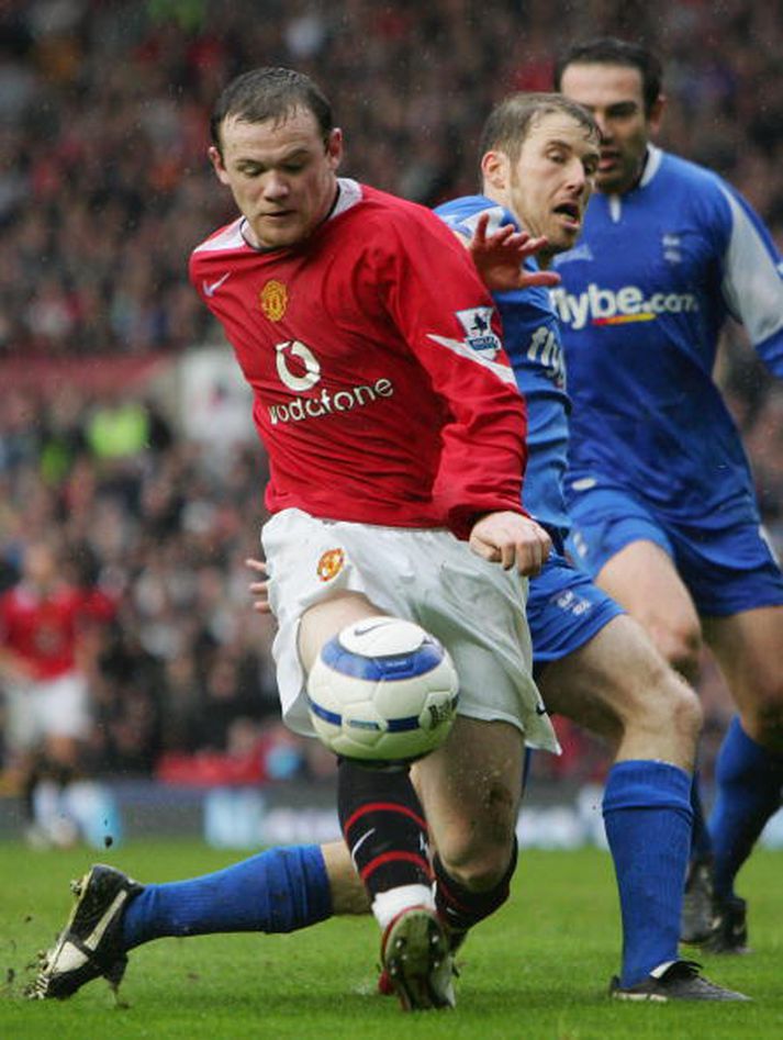 Wayne Rooney í leiknum í dag.