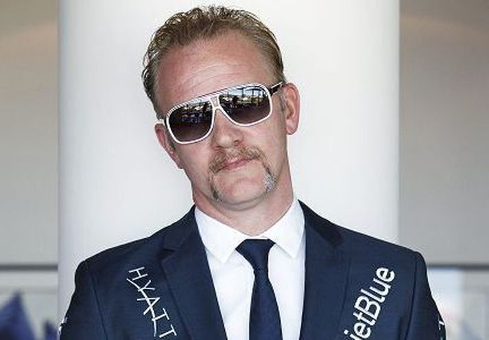 Morgan Spurlock segir það erfitt að vera einstæður pabbi í þessum bransa, hann þurfi að verja löngum stundum frá syni sínum en hann reyni að hafa sem mest samband við hann gegnum Skype.Fréttablaðið/Stefán