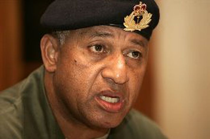 Frank Bainimarama, sá sem öllu ræður á Fídjieyjum í dag.