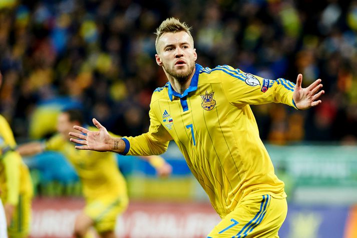 Andriy Yarmolenko skoraði aftur í kvöld.