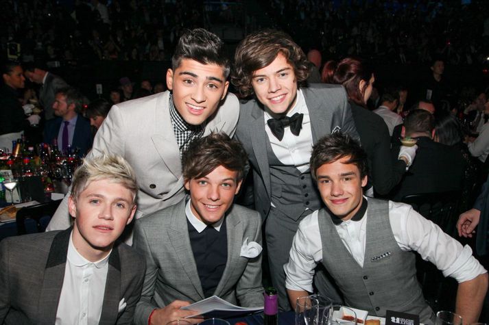 Meðlimir One Direction á BRIT verðlaununum árið 2012.