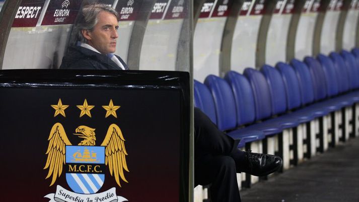 Roberto Mancini knattspyrnustjóri Manchester City.