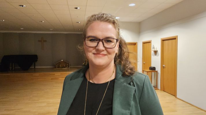 Margrét Harpa Guðsteinsdóttir, sem er formaður byggðarráðs Rangárþings ytra. Hún er ekki sátt við stöðu mála í Rangárvallasýslu hvað varðar mönnun lækna á svæðinu.