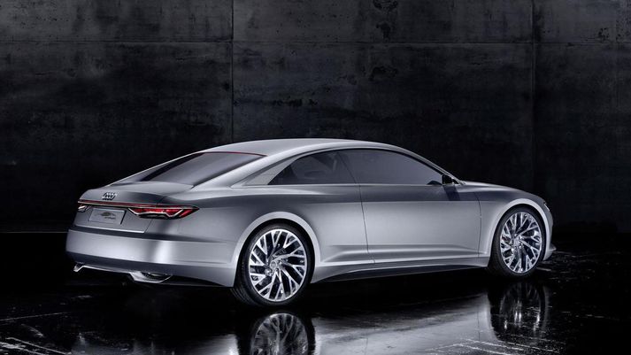 Audi A9, eingöngu drifinn áfram með rafmagni.