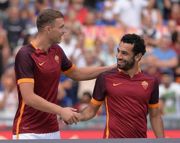 Dzeko og Salah leika með Roma næstu árin.