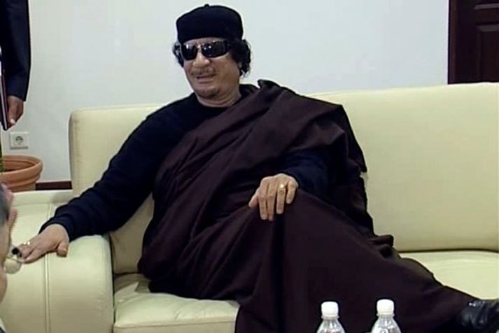 Muammar Gaddafí.