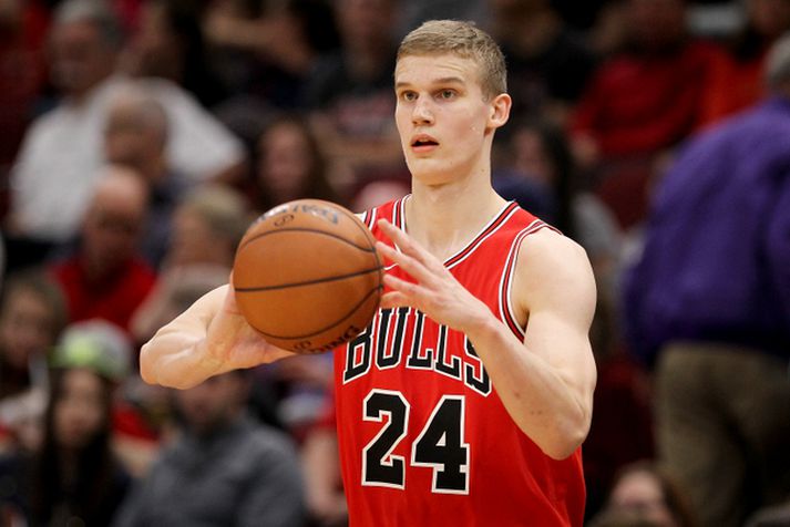 Lauri Markkanen skoraði 19 stig í tapinu fyrir Cleveland Cavaliers í nótt.