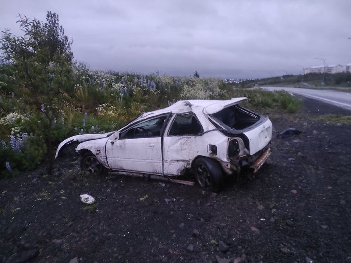 Zdjęcie z miejsca wypadku przy Rauðavatn.