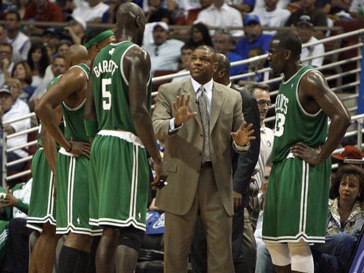 Doc Rivers, þjálfari Boston.