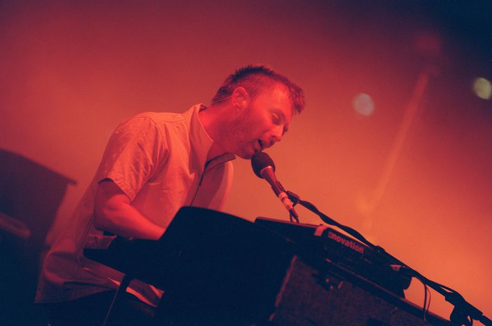 Thom Yorke, söngvari Radiohead,  á tónleikaferðalagi um Bandaríkin árið 2001, sama ár og Amnesiac kom út.