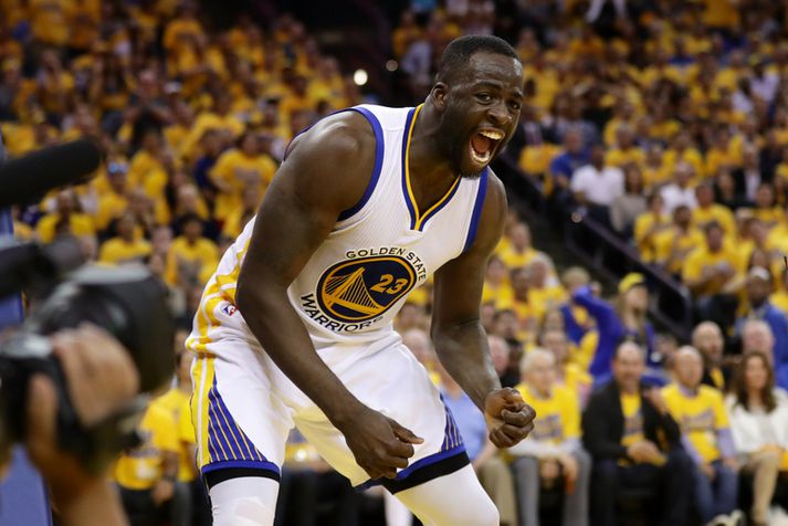 Draymond Green er mjög líflegur og litríkur leikmaður.