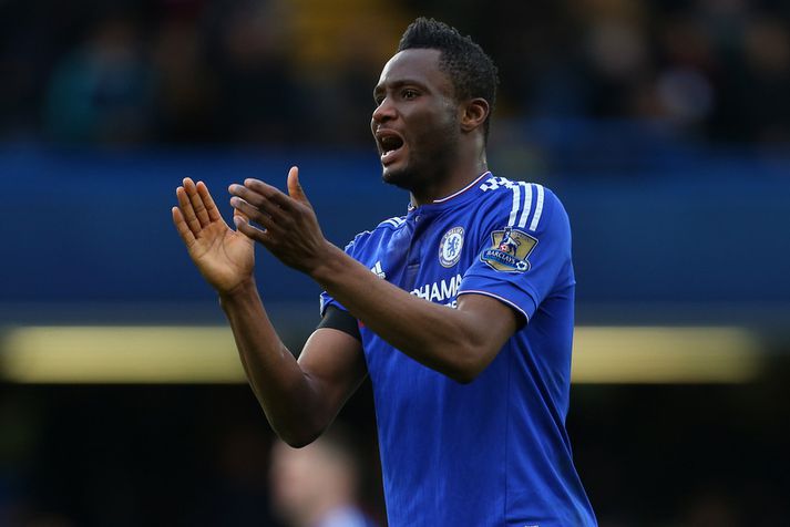 John Obi Mikel kveður Chelsea.