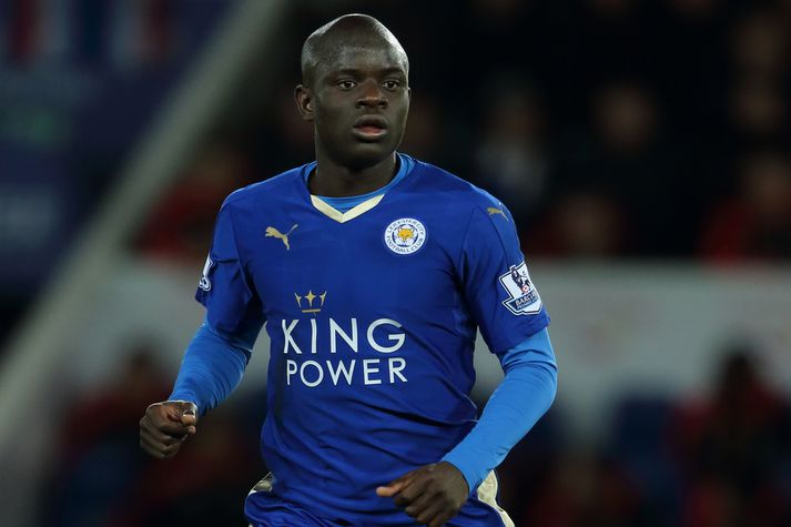 N'Golo Kante var magnaður í ensku úrvalsdeildinni eftir komu sína frá Caen í Frakklandi.