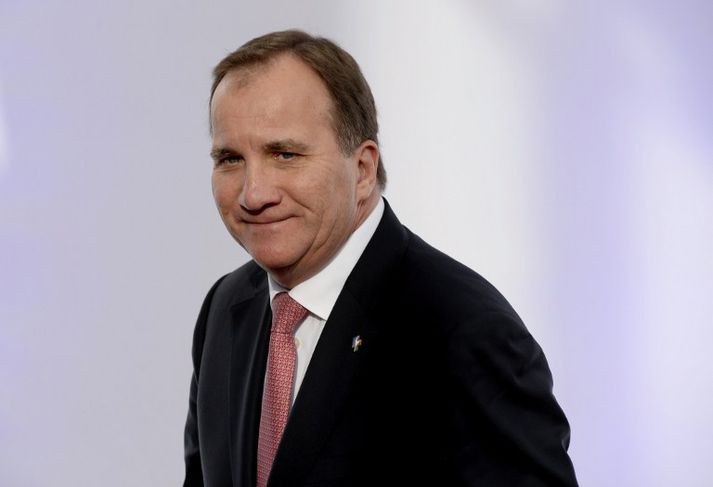 Stefan Löfven var á leið heim frá fundi Sameinuðu þjóðanna í Eþíópíu.