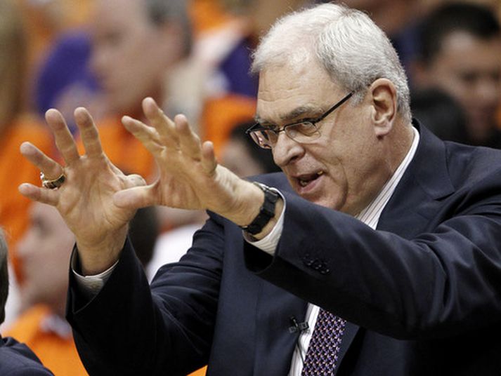 Phil Jackson, þjálfari Los Angeles Lakers.