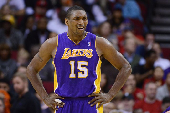 Metta World Peace í leik með Lakers.