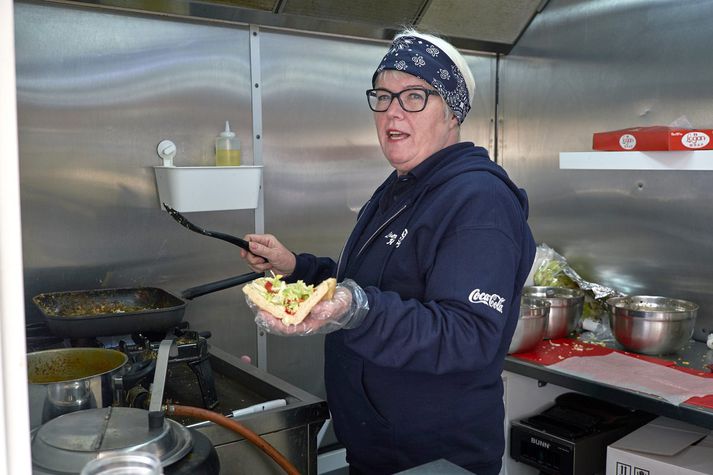 Fjóla Sigurðardóttir, matráður í Lobster hut, veltir milljónum á viðskiptum við ferðamenn.