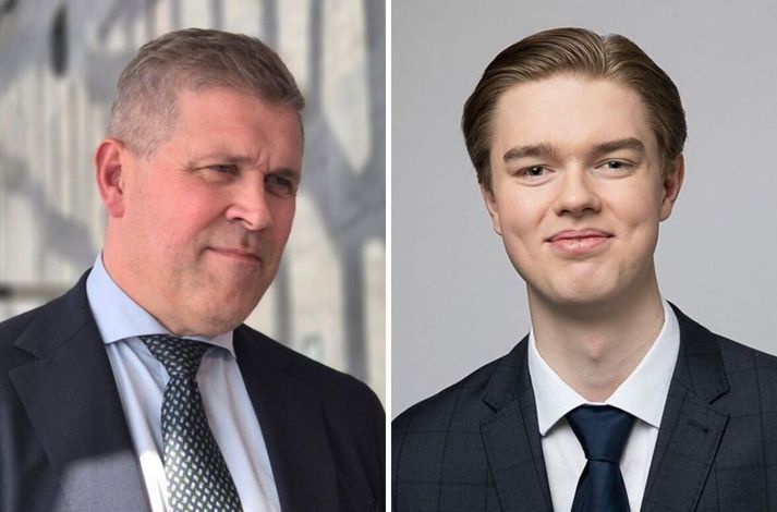 Bjarni Benediktsson og Franklín Ernir Kristjánsson.