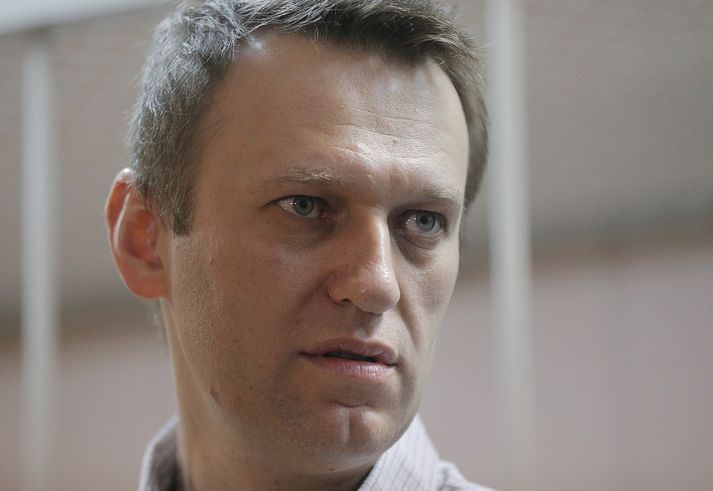 Alexei Navalny fékk skilorðsbundinn dóm fyrir stuld í lok desembermánaðar síðastliðinn.