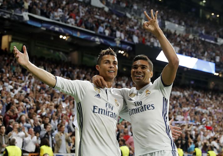 Cristiano Ronaldo og Casemiro er vel til vina.