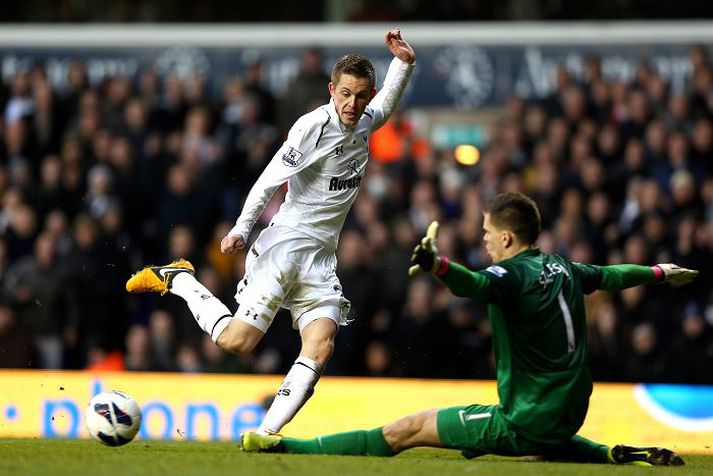 Gylfi Þór Sigurðsson var í byrjunarliði Spurs í síðasta leik og stóð sig vel.