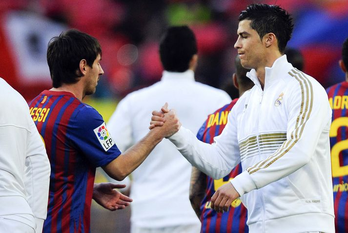 Cristiano Ronaldo og Lionel Messi.