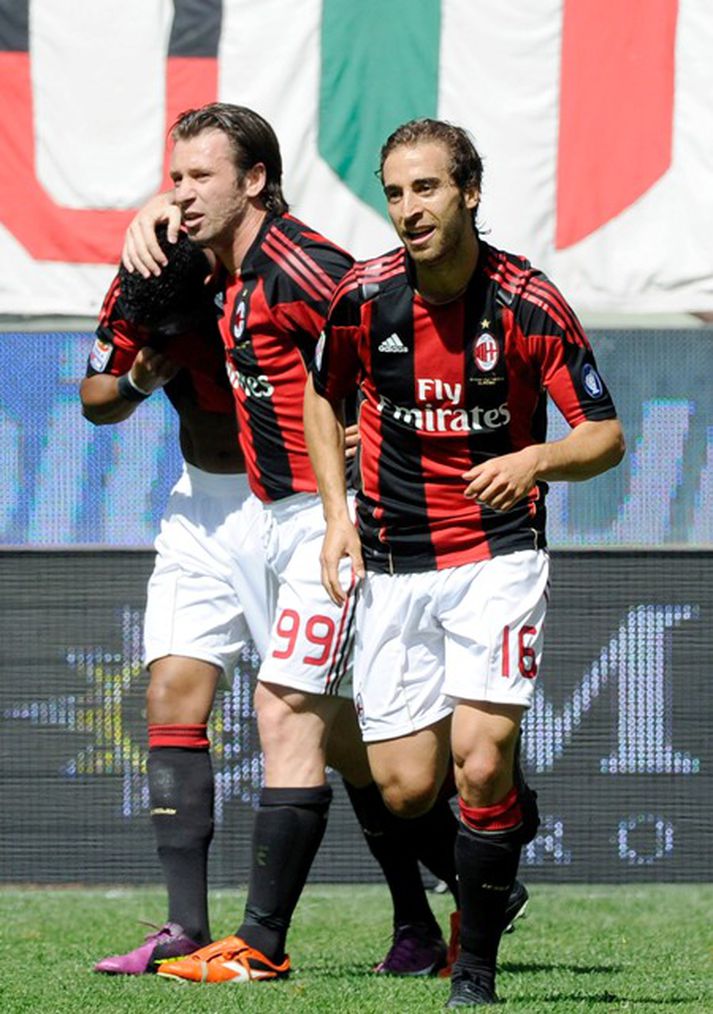 Flamini skoraði eina mark AC Milan í dag. Mynd. / Getty Images