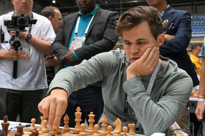 Magnus Carlsen er af mörgum talinn sterkasti skákmaður allra tíma.