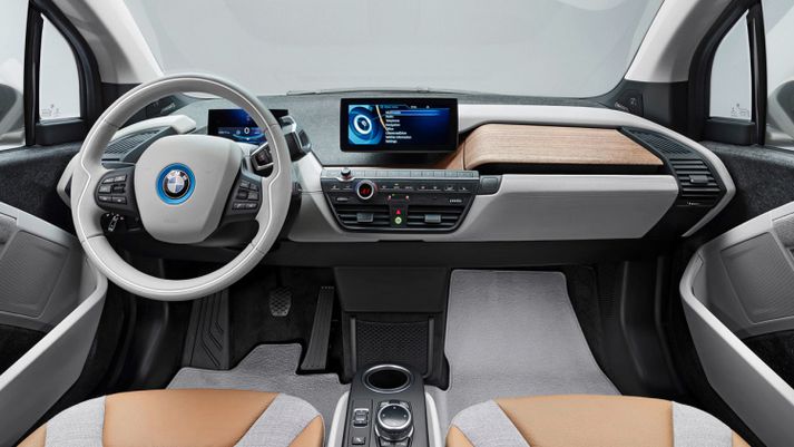 Innréttingin í BMW i3.