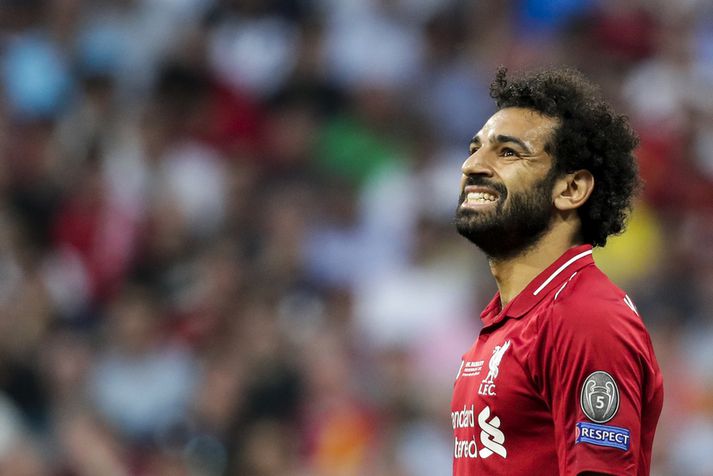Mohamed Salah hjá Liverpool.