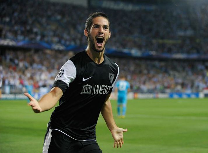 Isco fagnar marki með Malaga.