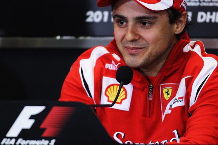 Felipe Massa á fréttamannafundi á Istanbúl brautinni í dag.