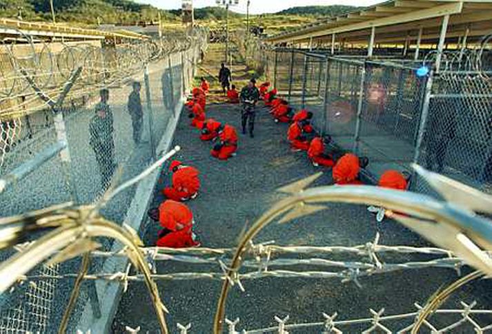 Frá Guantanamo fangelsinu á Kúbu.