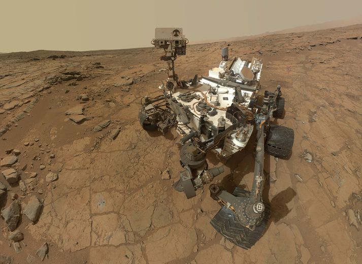 Curiosity hefur flakkað um yfirborð Mars um nokkurt skeið.