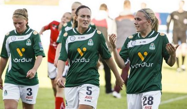 Guðrún Arnardóttir lengst til hægri.