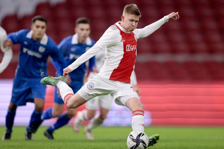 Kristian Hlynsson skoraði eina mark leiksins í sigir Jong Ajax í kvöld.