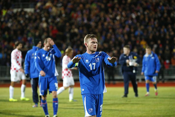 Aron Einar Gunnarsson, fyrirliði íslenska landsliðsins.