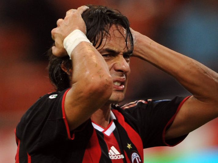 Filippo Inzaghi, framherji AC MIlan.